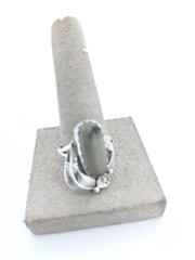 Bisbee Turquoise Unisex Silver & Stone Ring 925 Silver 5.82g